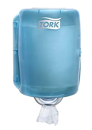 Tork 659020 Performance Centerfeed Dispenser, 14.02" Height x 9.76" Width x 9.13" Depth, Aqua/White (Case of 1 Dispenser) for use with Tork 559020A, 559028A