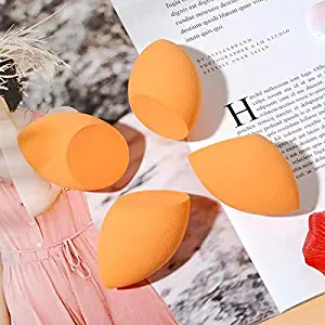 5 Pcs Makeup sponges Set Blender Beauty Cosmetics Tool Flawless Facial Powder Puff Foundation Sponges Professional Applicator Egg Shaped Latex-Free Suit for All Skin Type (002)
