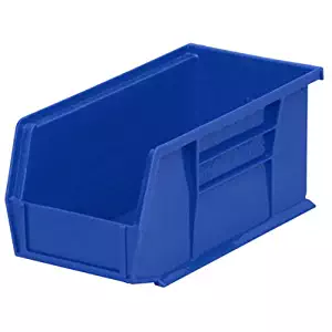 Akro-Mils 30230 Plastic Storage Stacking Hanging Akro Bin, 11-Inch by 5-Inch by 5-Inch, Blue, Case of 12