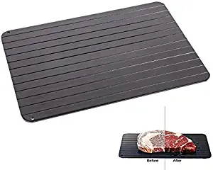 Defrosting Tray For Frozen Foods,The Quickest and Safest Way to Defrost meat frozen food pork chops, lamb chops, chicken, fish-Eco Friendly Rapid-No electricity required.