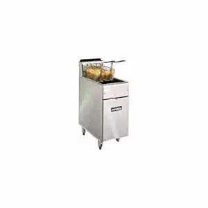 Imperial Commercial Fryer Gas-Open Pot Stainless Steel Fry Pot Natural Gas Model Ifs-40-Op
