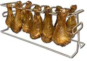 King Kooker #12WR 12-Slot Leg and Wing Grill Rack for Poultry