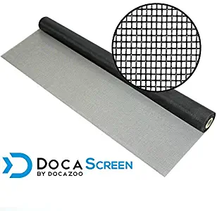DocaScreen Standard Window Screen Roll – 60” x 100’ Fiberglass Screen Roll – Window, Door and Patio Screen – Insect Screen // Fiberglass Screening // Screen Replacement // Window Screens