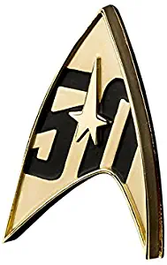 QMx Star Trek 50th Anniversary Magnetic Badge