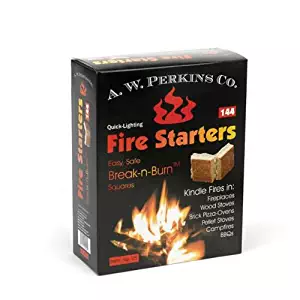 AW Perkins Fire Starters - 144 Squares Per Box
