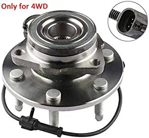 MOSTPLUS Wheel Bearing Hub Front Wheel Hub and Bearing Assembly 515036 for Chevy GMC with ABS 6 Lug ONLY for 4WD