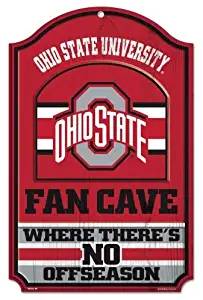 WinCraft NCAA Ohio State Buckeyes Sports Fan Home Decor, Team Color, 11x17
