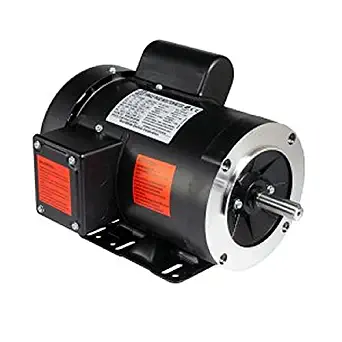 Worldwide Electric NT34-18-56CB Frame Motors Single-Phase - TEFC Enclosure - C-Face - Removable Base, 3/4 hp, 1800 RPM, 56C Frame, 5.0 Amps