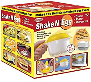 Microwave Scrambled Egg & Omelette Cooker, Fast, Delicious Microwaveable Eggs, W/Bonus Microwave Safe Hard Boiled Egg Insert- As Seen On TV