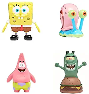 SpongeBob SquarePants, Slimeez, +2” Collectible Figures with Nickelodeon Slime, Includes Gary, Patrick, Plankton