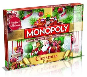 Winning Moves Christmas Monopoly Board Game