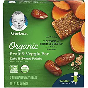 Gerber Organic Fruit & Veggie Bar Date & Sweet Potato, 4.2 oz