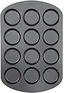 Wilton 12-Cavity Whoopie Pie Baking Pan, Makes Individual 3" Diameter Baked Goods and Treats, Non-Stick and Dishwasher-Safe, Enjoy or Give as Gift, Metal (1 Pan)