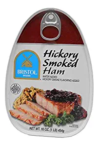 Bristol Hickory Smoked Cooked, Canned Ham - 16oz (Pack of 1)