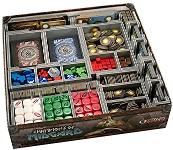 Folded Space Champions of Midgard and Expansions Board Game Box Inserts Organizer
