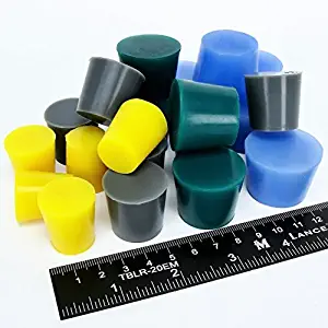 20pc Extra Large High Temp Silicone Rubber Plug Kit Powder Coating Custom Paint Supplies