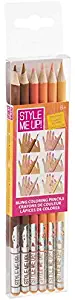 Style Me Up - Coloring Pencils for Girls and Boys - Set of 6 Skin Tone Colors - SMU-1496