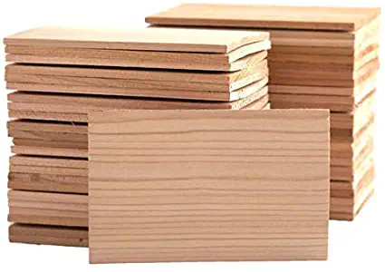 50 Pack Small 4x6 Cedar Grilling Planks - Bulk Quantity for Restaurants and Chefs