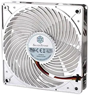 Silverstone Air Penetrator Air Channeling Case Fan with White LED Light 12012025mm/1500rpm AP121-WL (Silver)