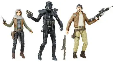 Rogue One Star Wars 6" Black Series Figure Action Figure 3-Pack with Captain Cassian Andor, Sergeant Jyn Erso (Jedha) and Imperial Death Trooper