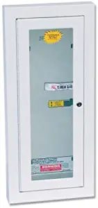 Kidde Semi-Recessed 10-Pound Fire Extinguisher Cabinet with Lock | Model 468047