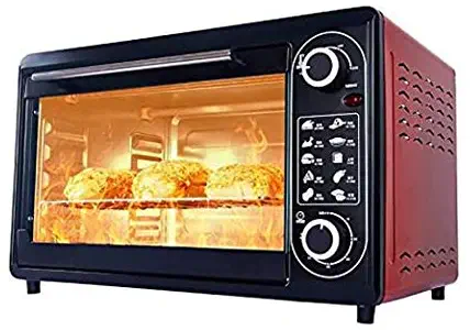 48L Oven & Grill, Electric Multi Function Cooker with Timer - Toast - Bake - Broil Settings, Automatic power-off，2200 Watts of Power, Includes Baking Pan and Rack