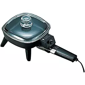 BRENTWOOD SK-45 Electric Skillet with Glass Lid (600W; 6") PET2