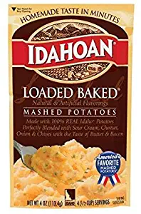 TLC 3 Pack Idahoan Mashed Potatoes Loaded Baked 4oz Bags
