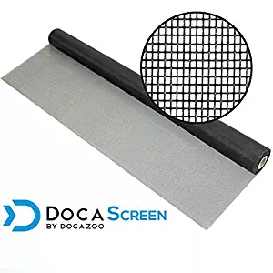 DocaScreen Standard Window Screen Roll – 96” x 100’ Fiberglass Screen Roll – Window, Door and Patio Screen – Insect Screen // Fiberglass Screening // Screen Replacement // Window Screens