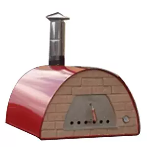 Authentic Pizza Ovens - Prime Large Wood Fire Oven Red