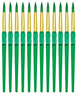 Royal Brush Big Kids Choice Paint Brush, Round, Size 8, Pack of 12 - 1300673