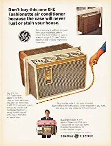Vintage 1966 General Electric Air Conditioner Ad G-E Fashionette