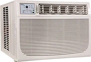 GARRISON 2477803 R-410A Through-The-Window Heat/Cool Air Conditioner with Remote Control, 18000 BTU, White