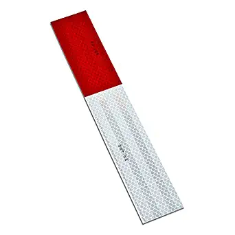 3M 983-32 2" X 18"-10 963-32 Prismatic Conspicuity Markings, 2" Wide, 18" Length, Red/White (Pack of 10)
