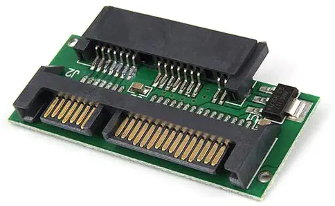 1.8" Mini Micro SATA MSATA to 7+15 2.5" SATA Adapter Converter Card