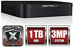 Night Owl 8-Channel 3MP Extreme HD 3.0 DVR 1TB (Compatible with CM-PTHD30W-BU Cameras)