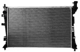 TYC 13087 Compatible with Ford Focus 1-Row Plastic Aluminum Replacement Radiator