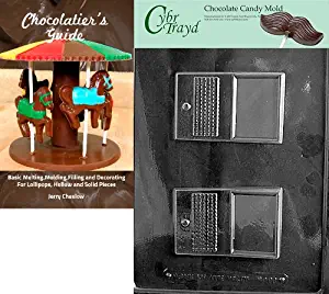 Cybrtrayd"Laptop Computer" Miscellaneous Chocolate Candy Mold with Chocolatier's Guide Instructions Book Manual