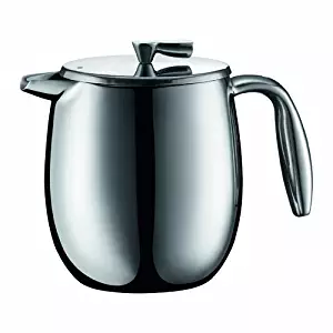 Bodum COLUMBIA Coffee Maker, Thermal French Press Coffee Maker, Stainless Steel, 17 Ounce