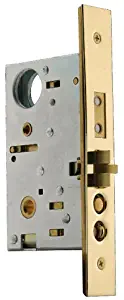 Baldwin 6320.003.R Right Handed Handleset and Knob Entrance Mortise Lock with 2-1/2-Inch Backset, Lifetime Polished Brass