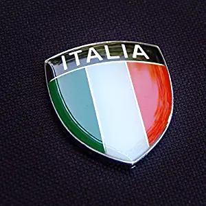 Amazing Italy Italia Show Quality Metal Decorative Emblem Decal Ornament 2.5" tall