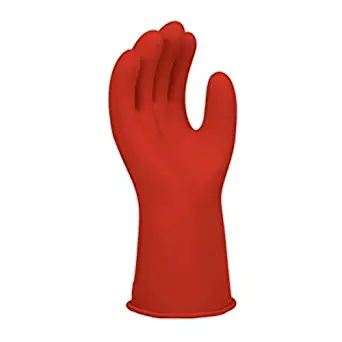 Salisbury Gloves E011R-8 Salisbury by Honeywell E011 11" Class 0 Rubber Linemen's Electrical Gloves, 10, Red, 8