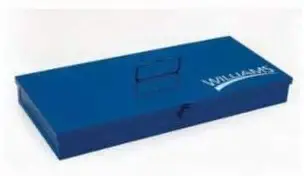 Williams TB-103 Blue Toolbox, 18 by 8 by 2-Inch
