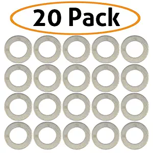 20-Pack of Motorcycle Drain Plug Sealing Washers/Crush Gaskets - Compatible with DPWM14.223-10 - Compatible with Most Models From Yamaha, Triumph, Suzuki, Honda and More - By Mission Automotive