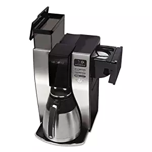 Mr. Coffee BVMCPSTX91 Optimal Brew 10-Cup Thermal Programmable Coffeemaker, Black/Brushed Silver