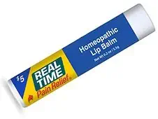 Real Time Pain Relief Homeopathic Lip Balm, 0.2 Ounce Stick (3 Pack)