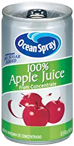 Ocean Spray 100% Apple Juice,5.5 Ounce Mini Cans (Pack of 48)