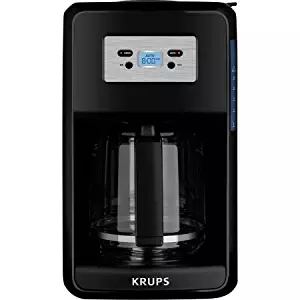 KRUPS 12-Cup Programmable Digital Coffee Maker, Black, Savoy EC311050 (Digital Coffee Maker)