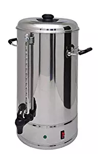 SYBO Commercial Grade Stainless Steel 15 Liters 100 Cups Coffee Maker and Hot Water Heater Urn Pot for Catering and Restaurants (15 Liter)