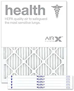 AIRx HEALTH 20x25x1 MERV 13 Pleated Air Filter - Made in the USA - Box of 6